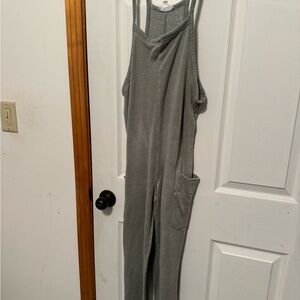 Olive green Sleeveless Jumpsuit